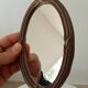 Vintage wooden mini mirror