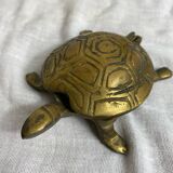 Brass turtle ashtray