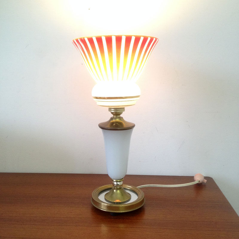 Opaline lamp 50s