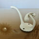 White lacquered metal hook 30s 40s