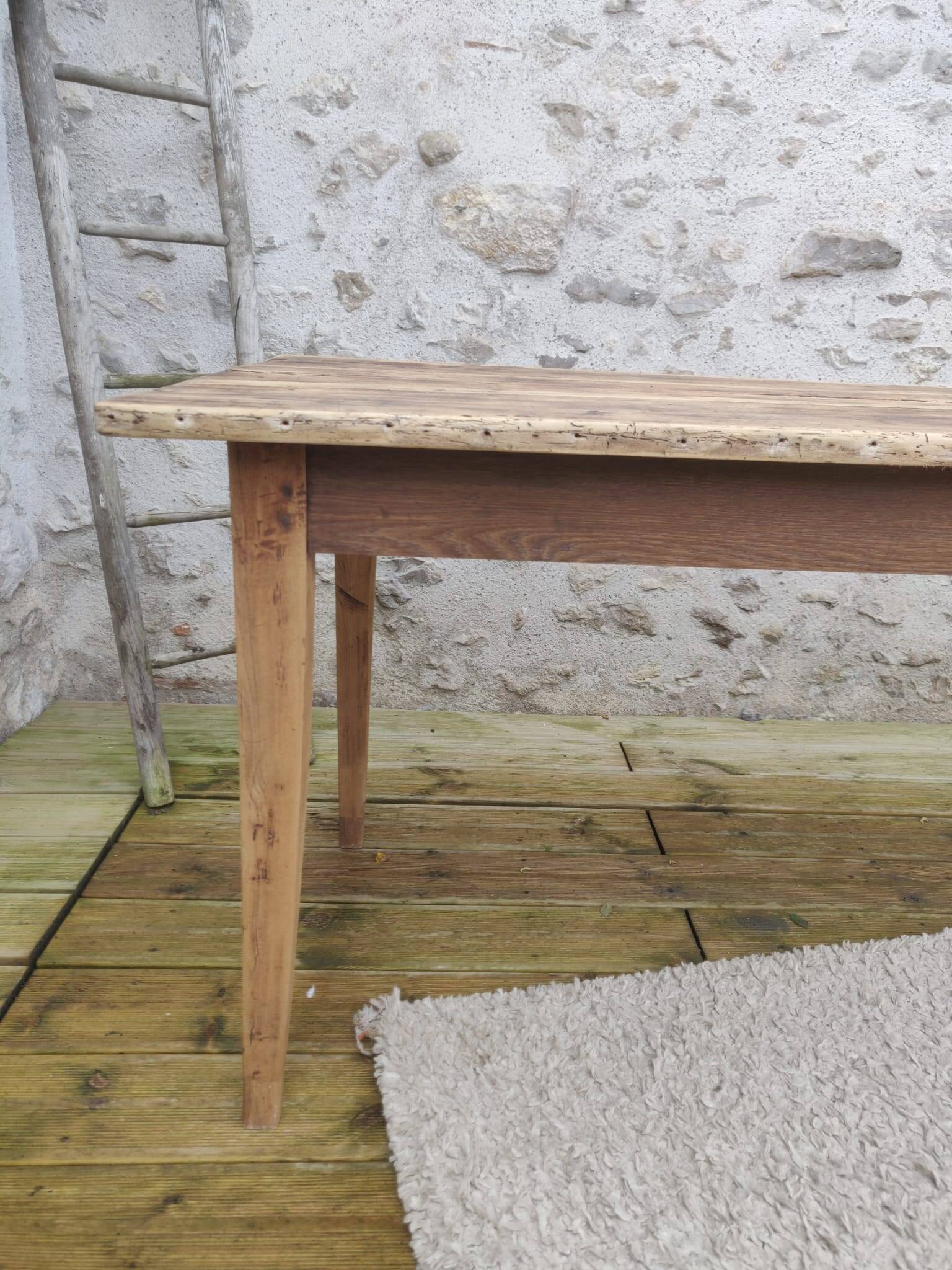 Table de ferme 191 cm x74 cm x 74,5 cm