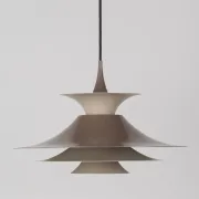 Danish vintage Radius pendant lamp by Erik Balslev, Fog og Morup, 1977