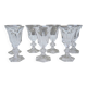 7 Metternich Style Crystal Digestif Glasses H 11 cm