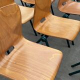 Chaise de salle à manger vintage industrielle Pagwood de Woodmar Design des années 70