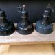 Industrial hanging lamps in enamelled metal, 50