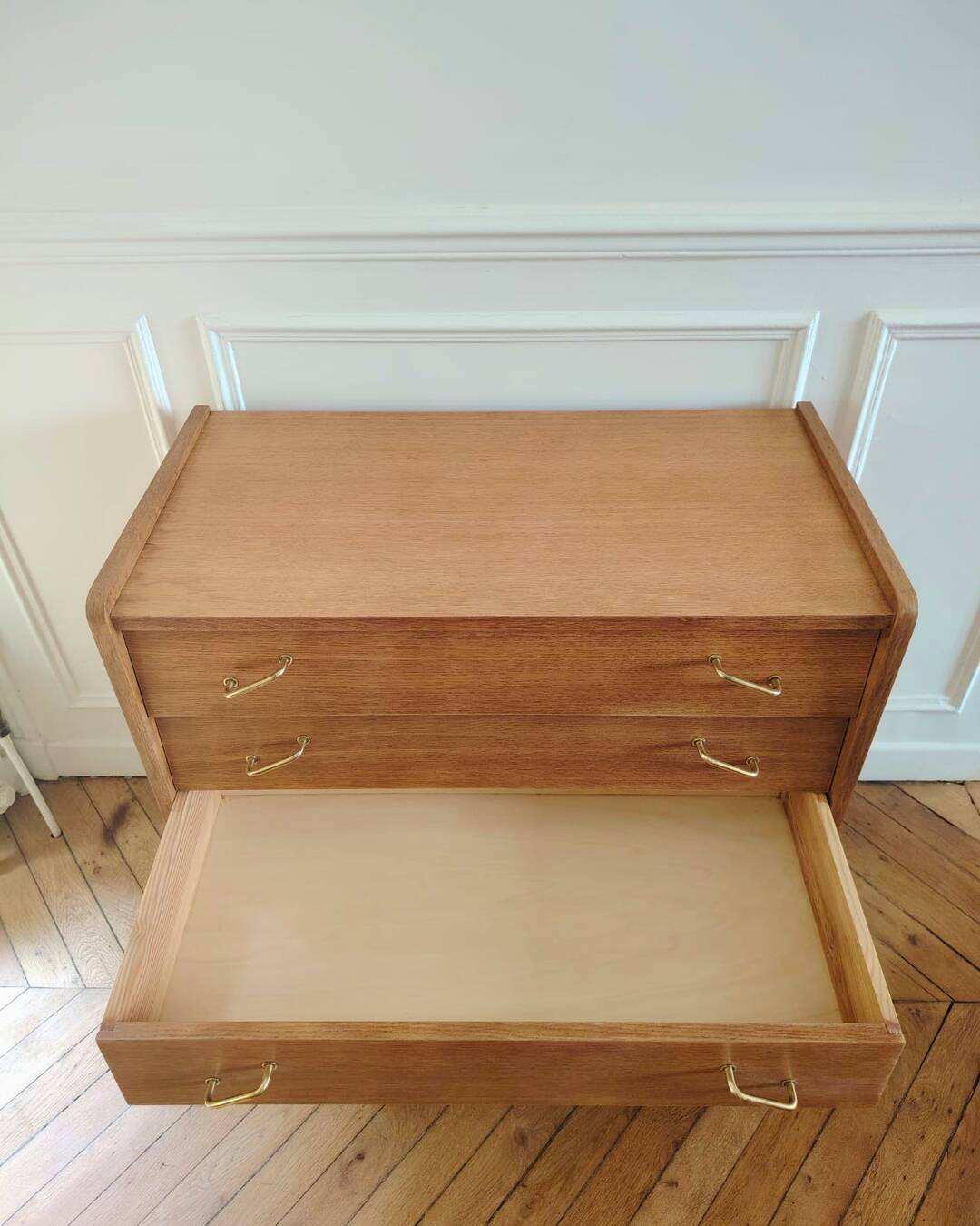 Commode rénovée de style scandinave, années 50-60