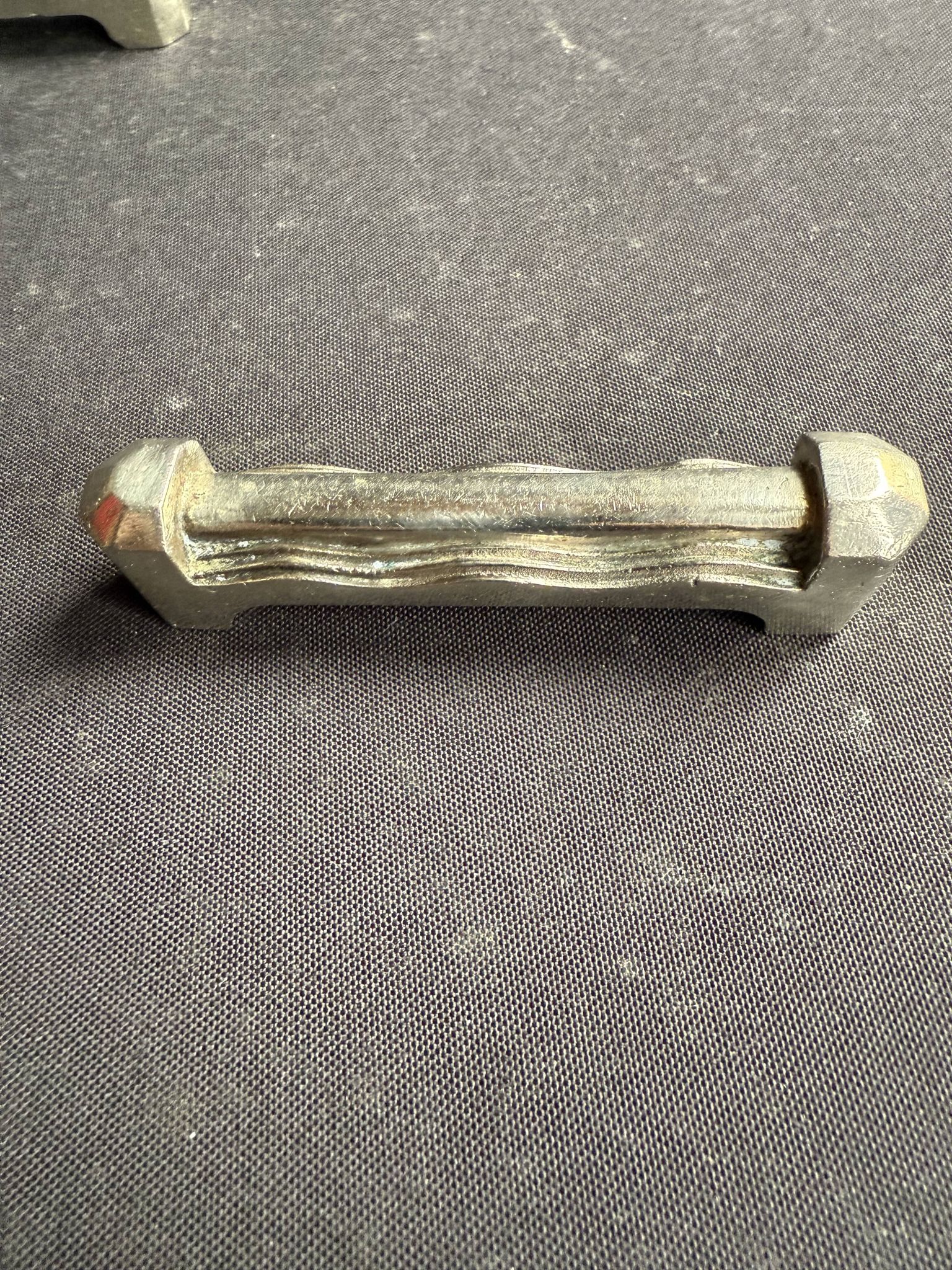 6 Knife rests – Silver-plated bronze – Art deco