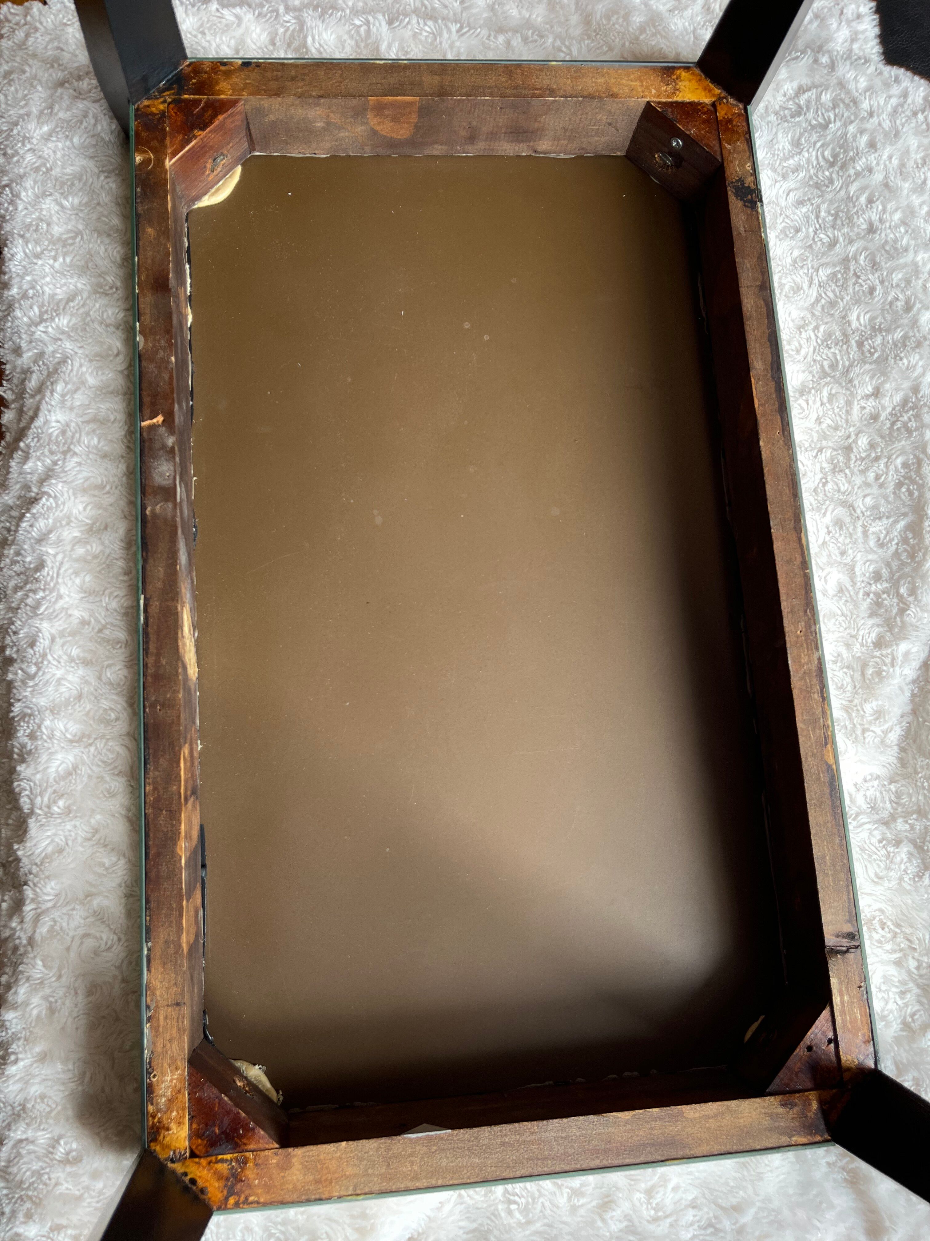 Table basse miroir années 40/50 Art Déco