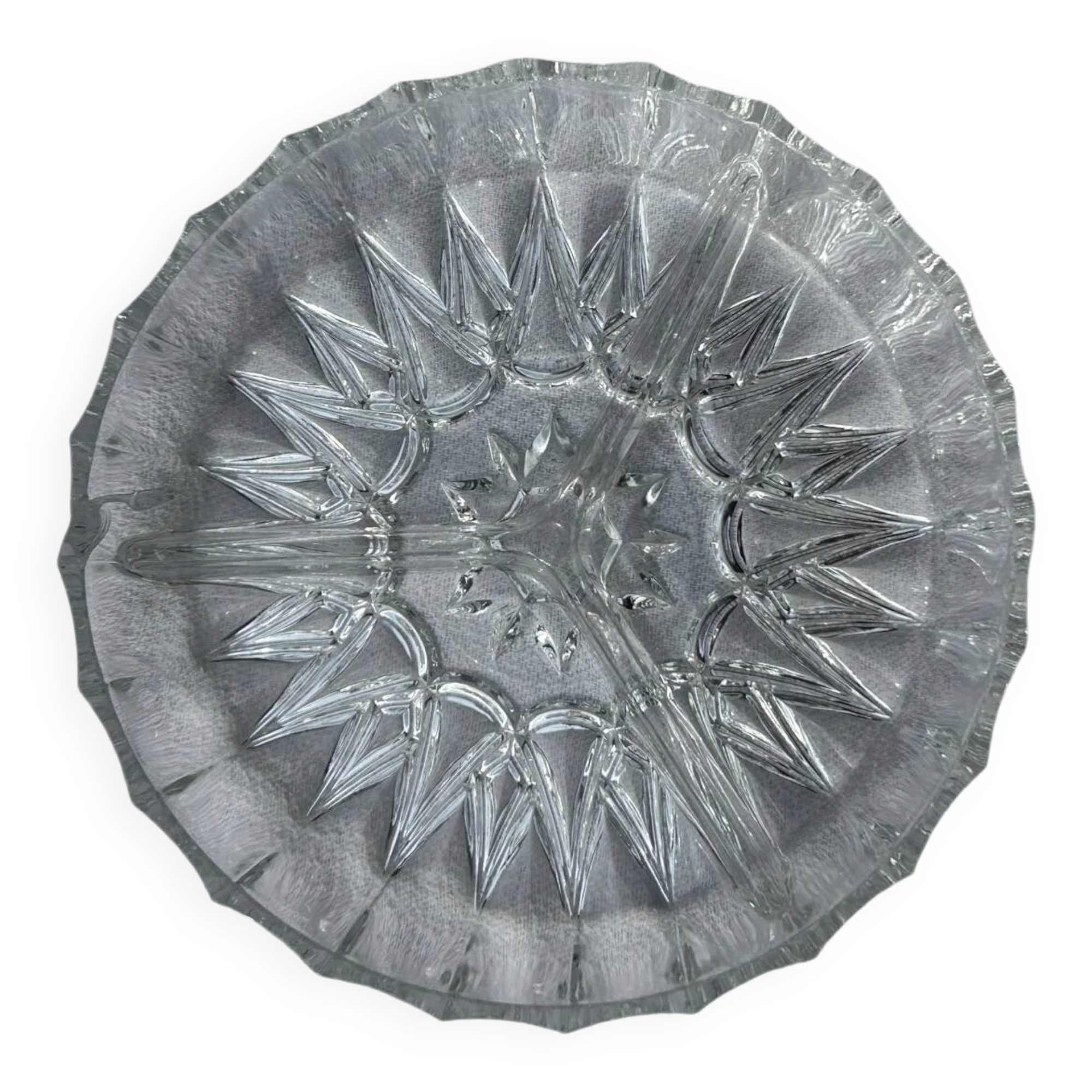 Glass serving dish - Made in France - Mid 20th century