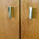 60s blond wooden cabinet