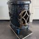 Vintage "Le Non Pareil" cast iron blue enamel pan – Upcycled to bioethanol