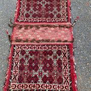 Tapis persan Khorjin Kilim pochette double laine tressé à la main 55x95cm