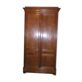 Armoire de sacristie Louis Philippe en chêne blond