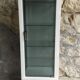 White lacquered metal medical display case - vintage 1960