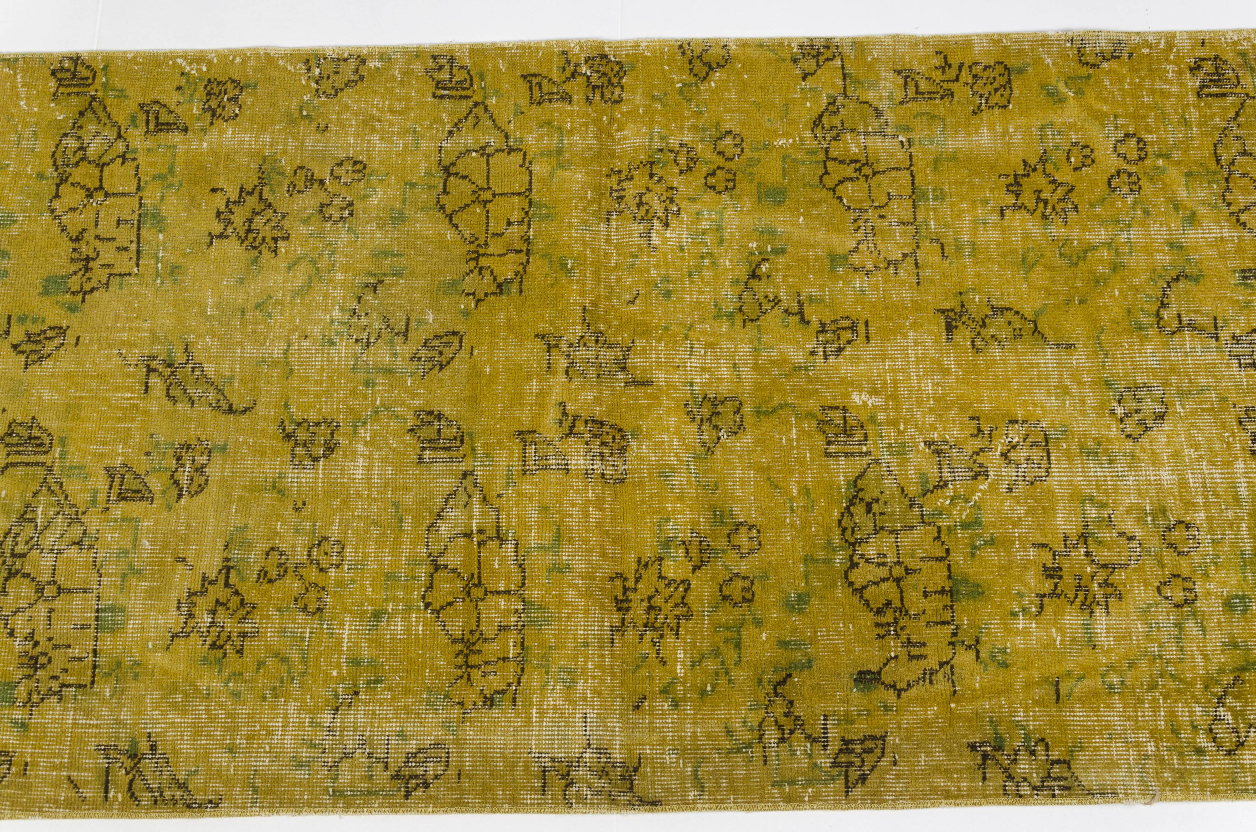 Yellow Vintage Tribal Carpet