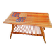 Audoux Minet/Capron rattan coffee table 1950