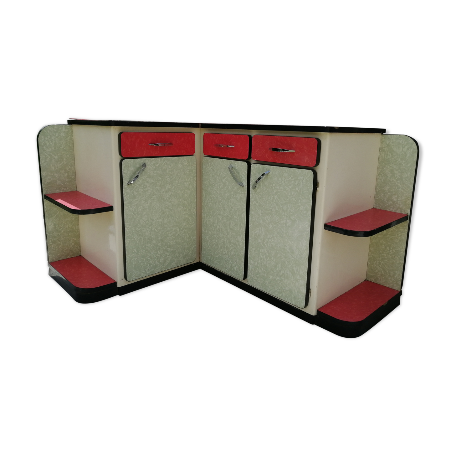 Kitchen buffet in formica 70s