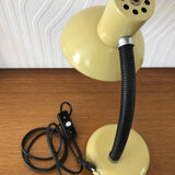 Lampe de bureau vintage métal jaune