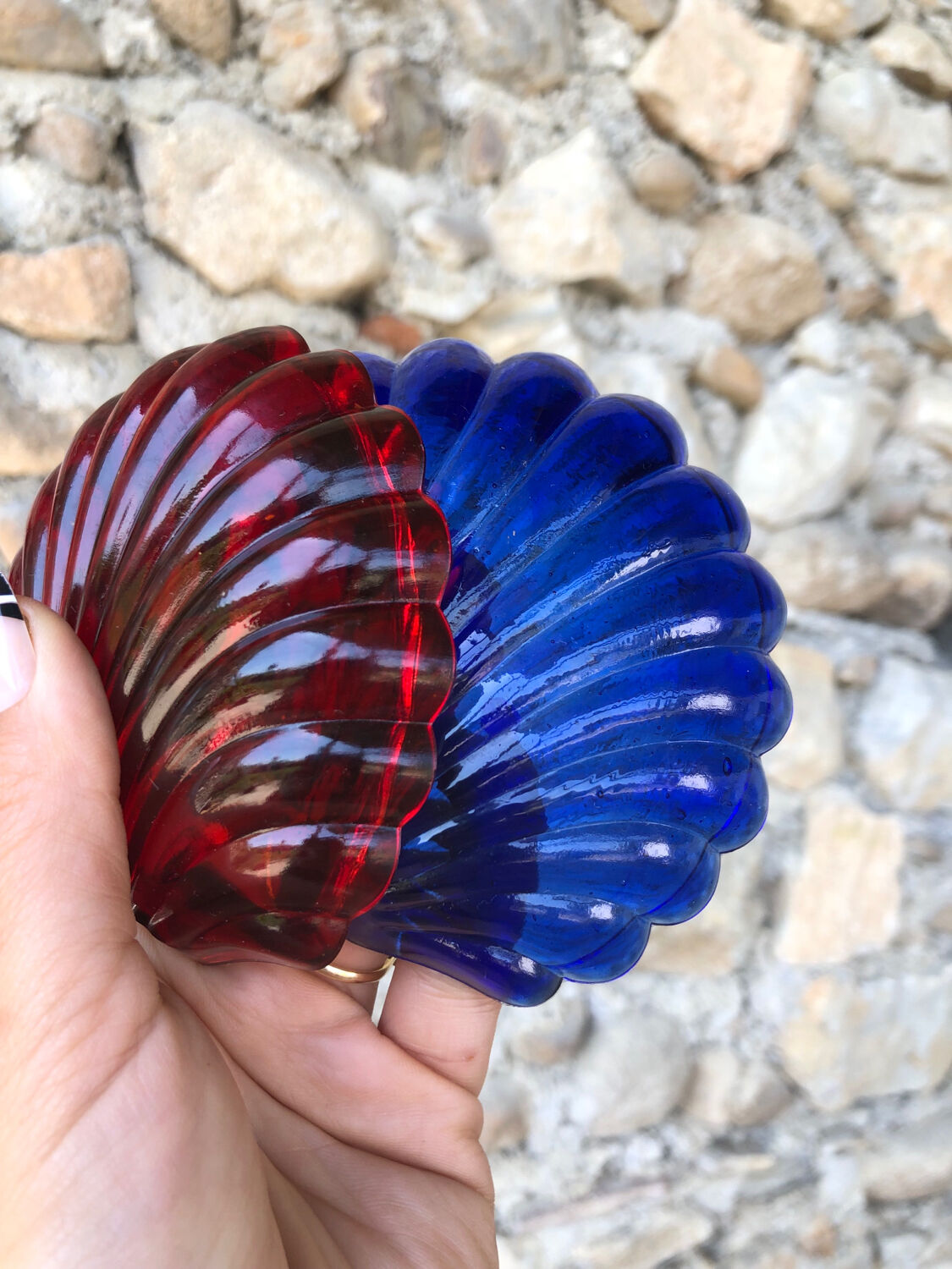 Butter dish/pocket tray • shell, vintage