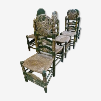 Set of 6 Spanish chairs