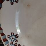4 earthenware dinner plates OKAN model from Longchamp TERRE DE FER