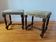 Pair of vintage Dutch stools with a patina – Wabi-Sabi spirit