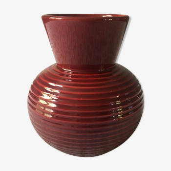 Vase en faïence Saint-Clément 1950