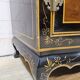 Vintage Chinese cabinet with gold leaf, flowers and peacock/ bohemian