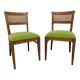 Paire de chaises cannées Art déco vers 1930