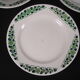 5 plates and a dish faïence de longchamp terre of fer series cannes art deco