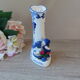 Vintage Small Porcelain Vase Delf Blue and White Heart Shape