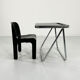 Black Plato foldable desk by Giancarlo Piretti for Anonima Castelli 1970