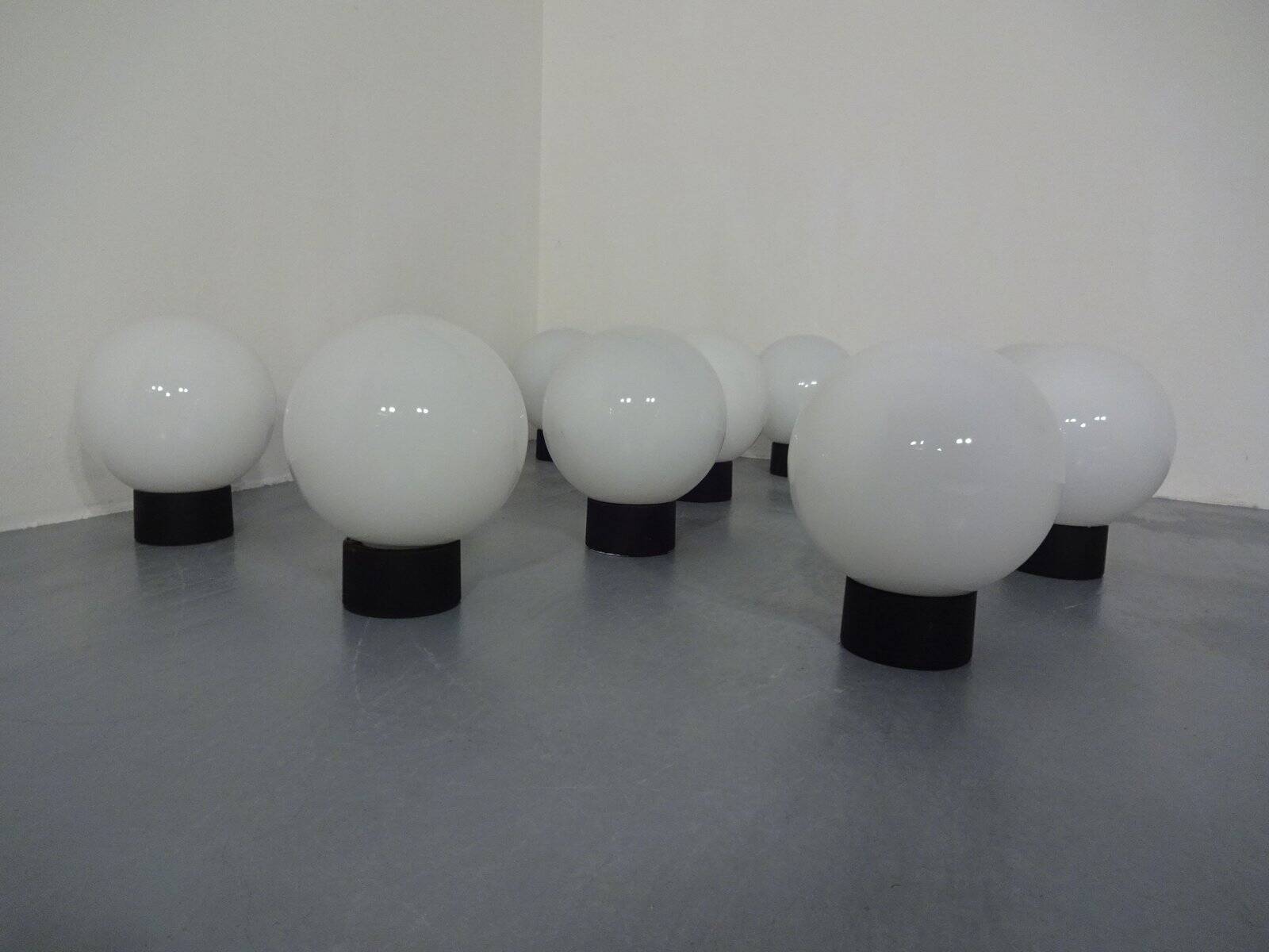 Opaline Glass Ceiling Lamp from Limburg, 1960s