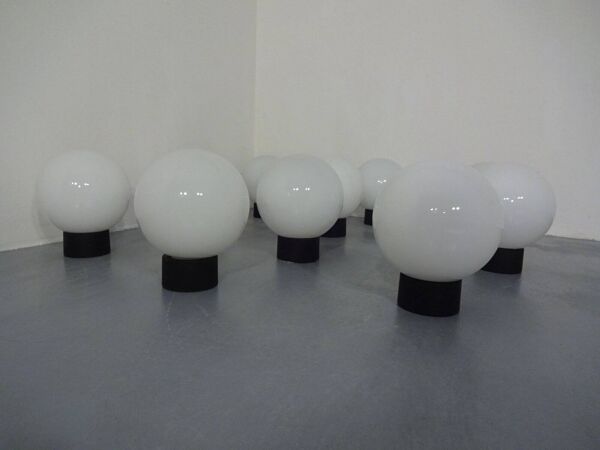 Opaline Glass Ceiling Lamp from Limburg, 1960s