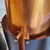 Vintage black brass 'østerport' pendant and wall lamp by Bent Karlby for Lyfa, Denmark 1960s