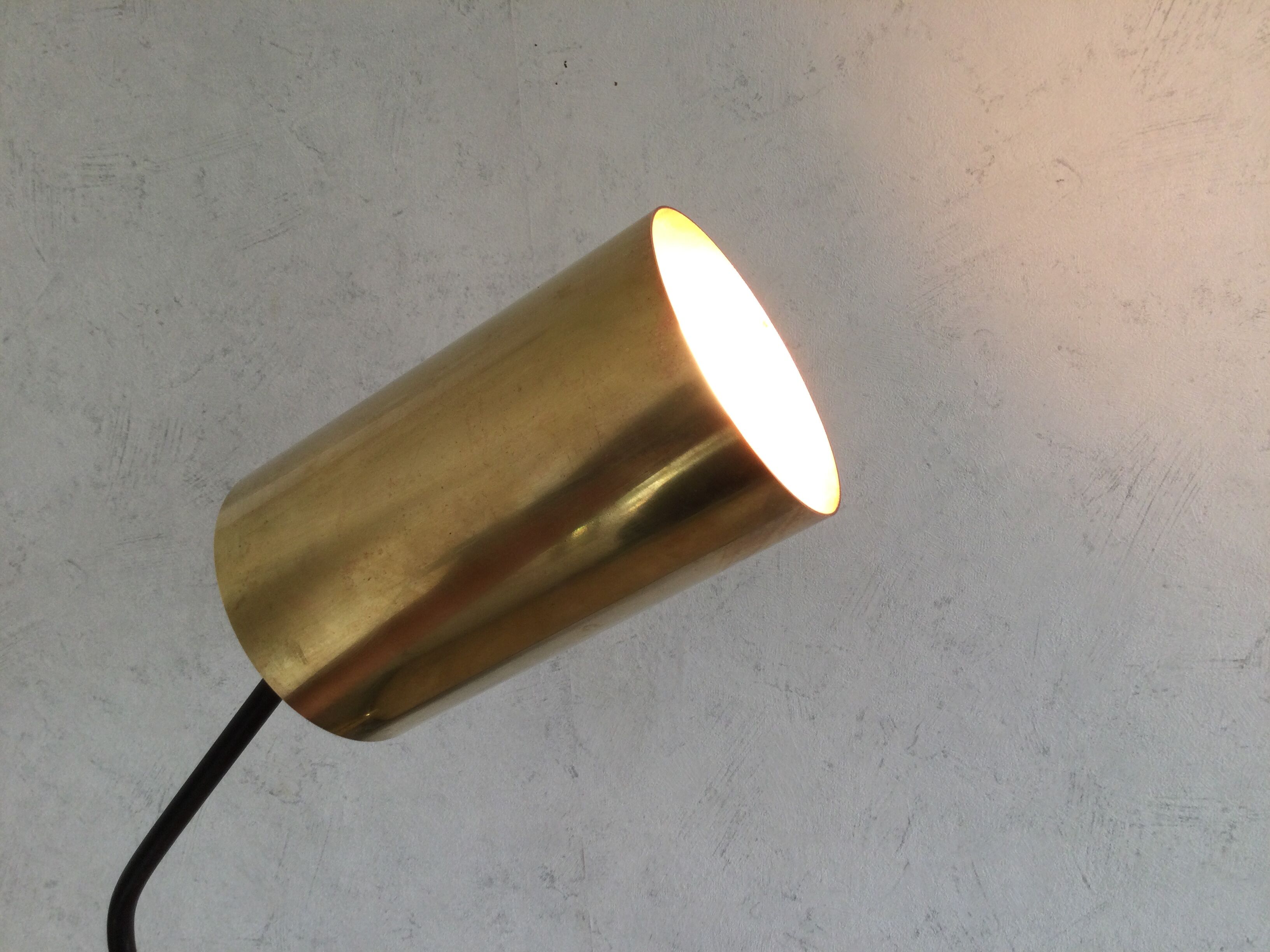 Brass pipe wall light circa 1950/60