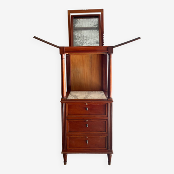 Antique Barbers Cabinet Washstand with Drawers