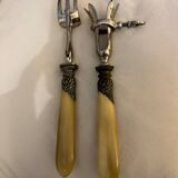 Old lamb handle and fork