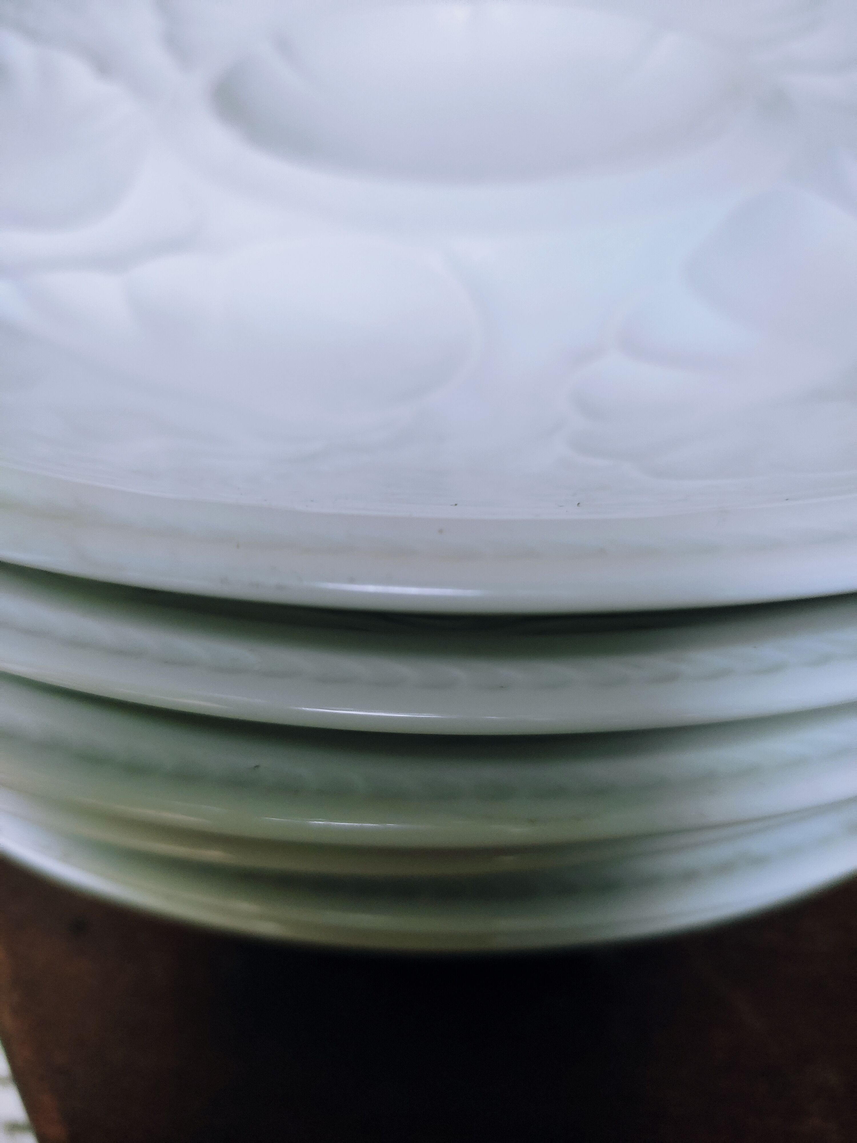 6 porcelain oyster plates by Tharaud