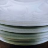 6 porcelain oyster plates by Tharaud