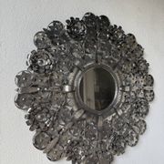 Miroir mexicain vintage en métal