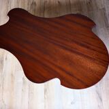 Table basse contemporaine en acajou massif