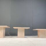 Vintage marble nesting tables or side tables, 1970s