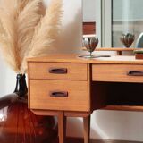 Coiffeuse vintage anglaise en teck – Limelight Furniture – Années 60