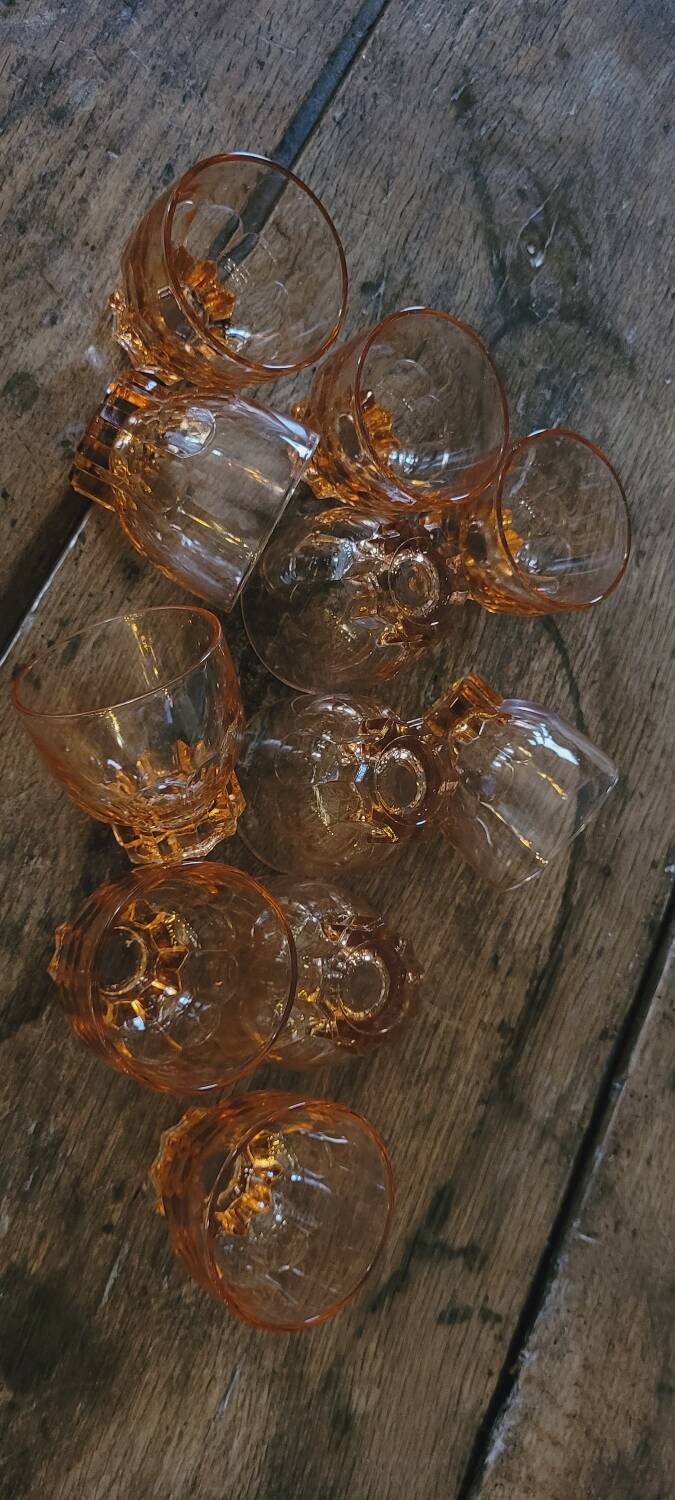 50's glasses art deco line