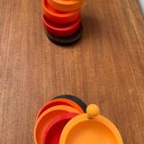 Extendable space-age pivoting bowls from the mid-century by Emsa, 1960s, set of 2.