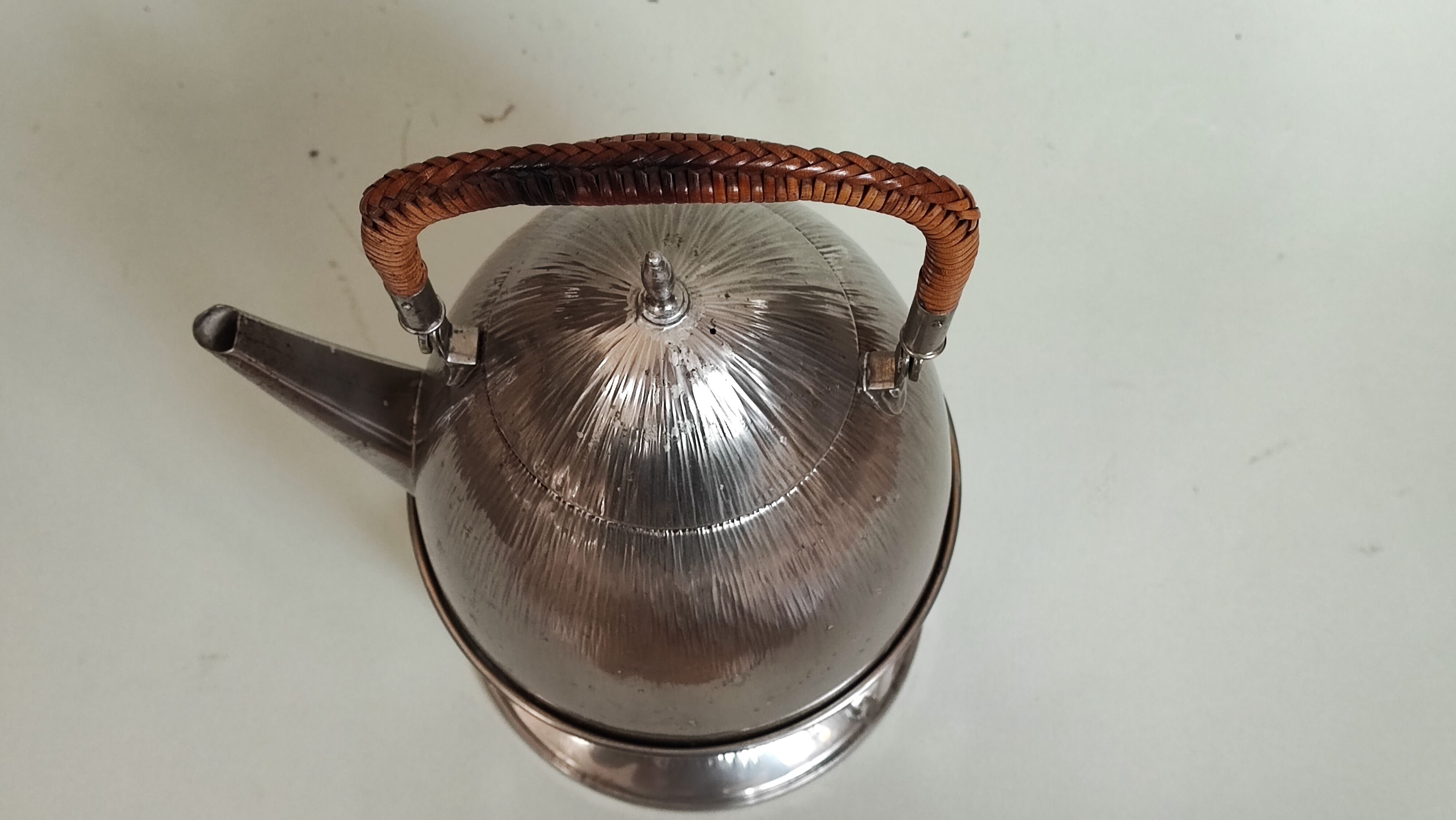Silver plated EMF teapot and burner