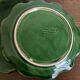 Set of 4 wavy glazed earthenware plates by Milon from Dieulefit 1970.