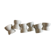 set of 6 coquetiers in fine earthenware iron earth fine 19th