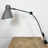 Large Grey Industrial Workshop Table Lamp, 1960s